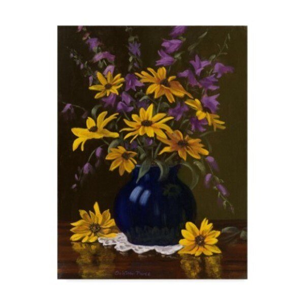 Christopher Pierce 'Black Eyed Susans' Canvas Art, 35x47, Trademark Fine Art, Mfr#: ALI41665-C3547GG